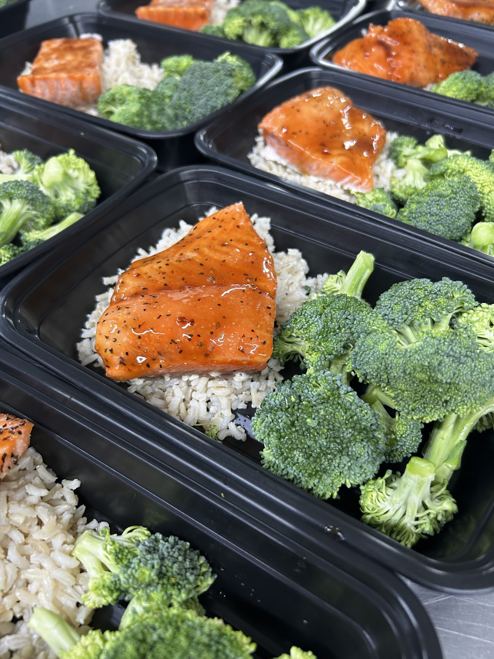 Mandarin Orange Salmon (Veggies Only)