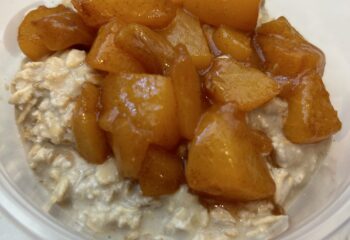 Peach Cinnamon Overnight Oats